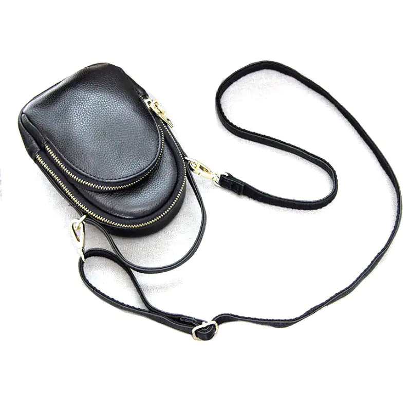 Double Duty Genuine Leather CrossBody Bag