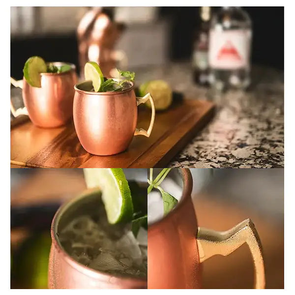 Moscow Mule Mugs Copper Polished Set of 2