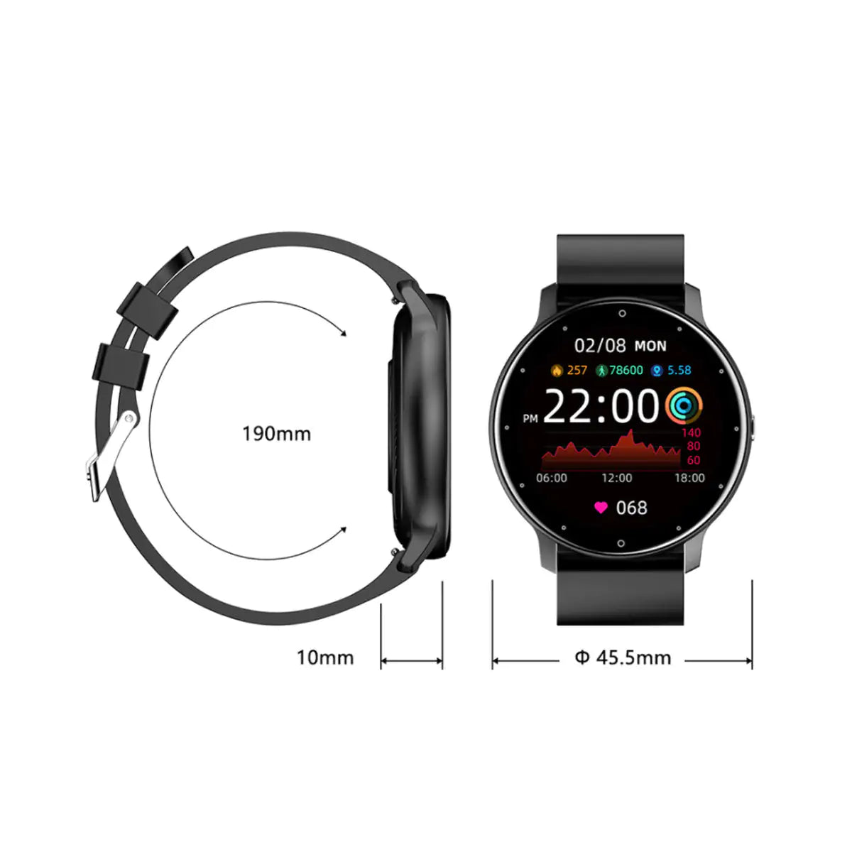 Duo Smartwatch Wellness And Activity Streamers