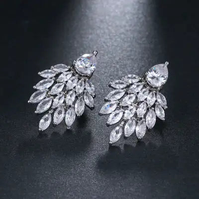 Radiance Peacock Stud Earrings