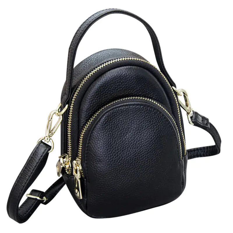 Double Duty Genuine Leather CrossBody Bag