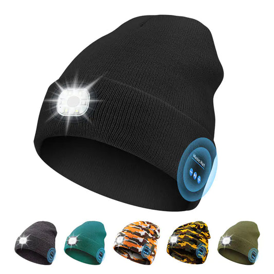 Guiding Light Bluetooth Beanie With Earphones